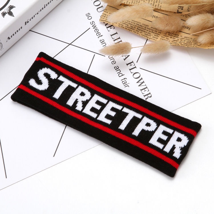 Băng Đô Thể Thao Dệt Kim Phong Cách Hip Hop Hàn Quốc Cho Bé Trai Và Gái