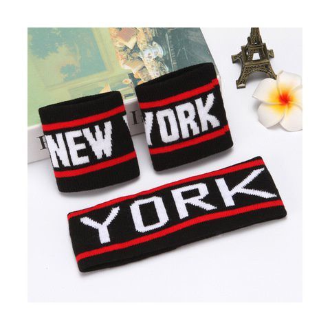 Băng Đô Thể Thao Dệt Kim Phong Cách Hip Hop Hàn Quốc Cho Bé Trai Và Gái