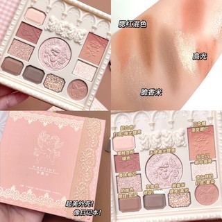Angel relief eyeshadow khay New blush highlight one đĩa trang điểm trang điểm mắt trang điểm nhiều màu đất niche phấn mắt