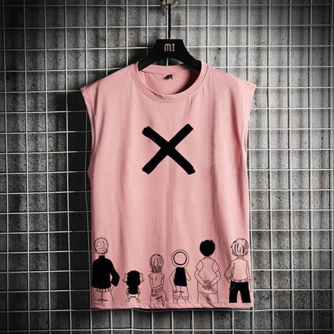 Áo Thun Thể Thao Sát Nách Cổ Tròn Dáng Rộng Thoáng Khí In Họa Tiết Trẻ Trung Hợp Thời Trang Cho