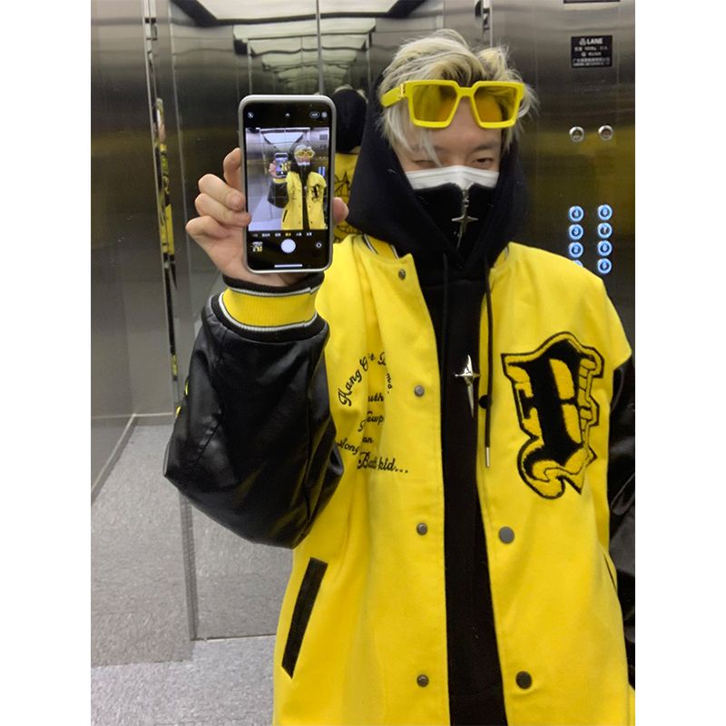 Áo Khoác Bóng Chày Phong Cách Đường Phố Mỹ Mùa Xuân Thu Mới