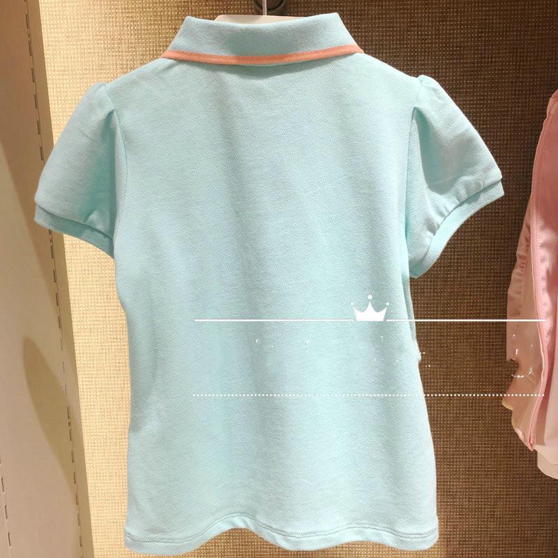 Áo Thun Polo Tay Ngắn Màu Hồng / Trắng / Xanh Dương Chất Liệu Cotton Thời Trang Mùa Hè Mới 20