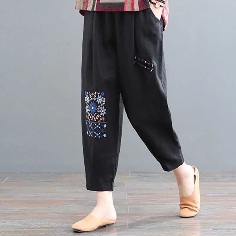 Bộ Đồ Cotton Dáng Rộng Thêu Họa Tiết Phong Cách Phương Tây Thời Trang Mùa Hè 2023 Cho Nữ