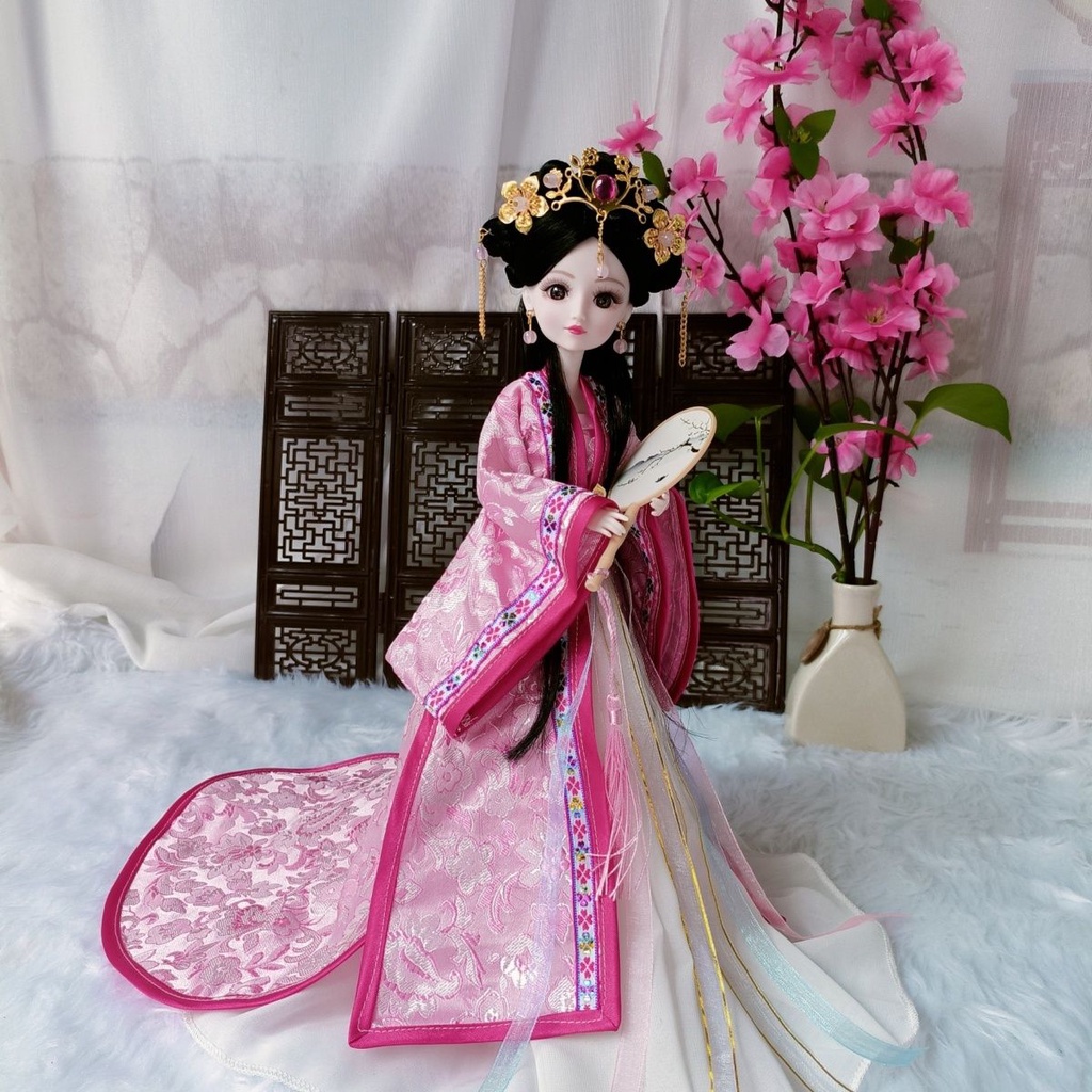 Búp Bê Công Chúa Barbie Mặc Đầm Kiểu Hán Phục Trung Hoa Cổ Điển 30cm 7.12