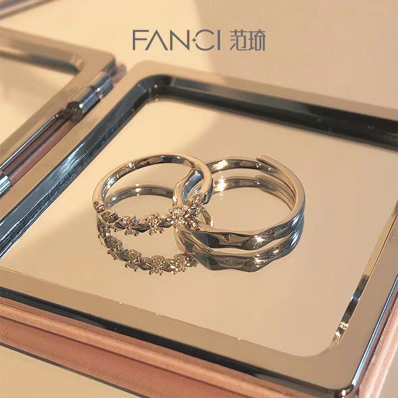 Nhẫn Bạc 925 Hình Vương Miện Không Phai Màu Thời Trang Cho Cặp Đôi 7.22