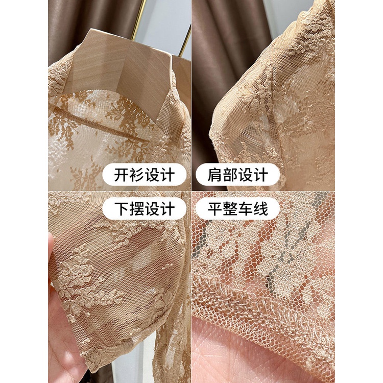 Áo Khoác Sườn Xám Phối Ren Lưới Chống Nắng Thời Trang Mùa Hè Dành Cho Nữ