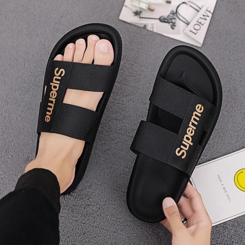 Dép Sandal Selipar Lelaki Supreme Thoáng Khí Thời Trang Mùa Hè Cho Nam