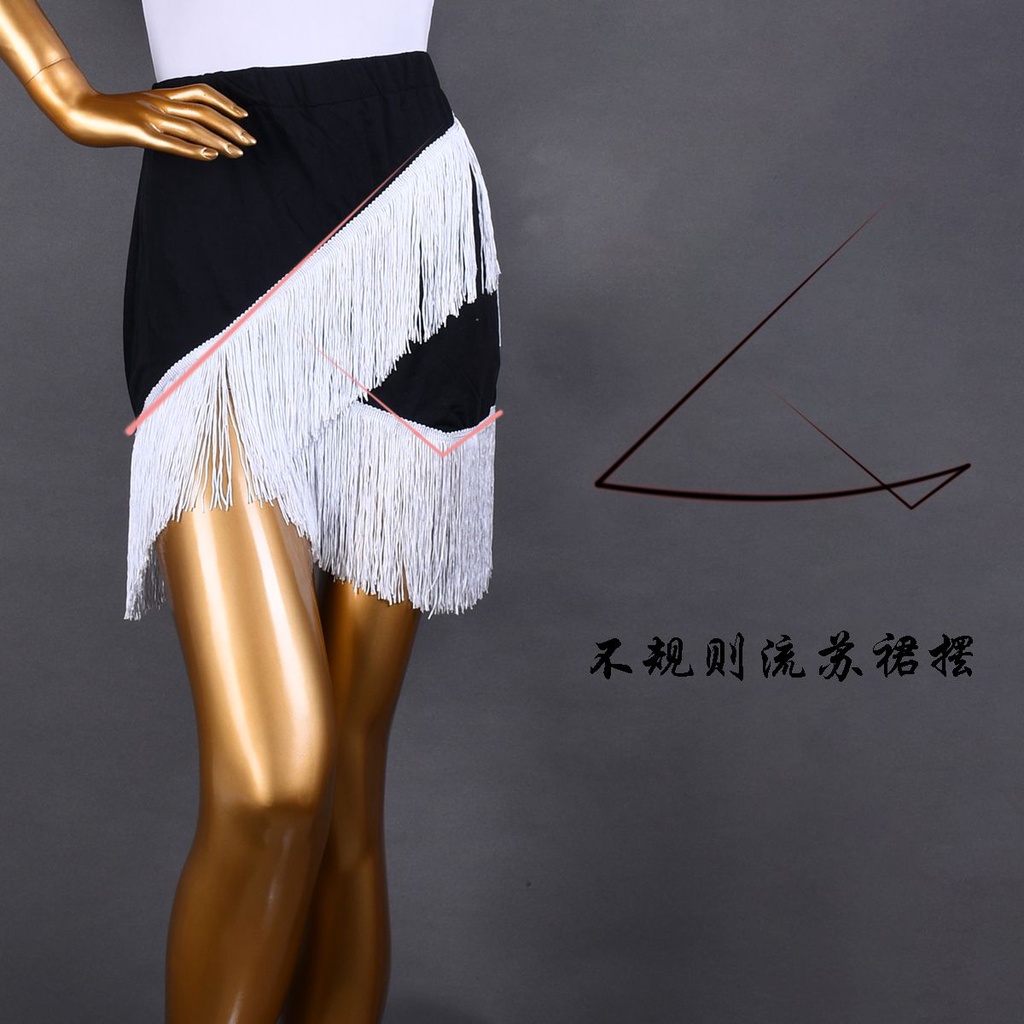 Chân Váy Khiêu Vũ latin Phối Tua Rua Thời Trang Cho Nữ 8.18