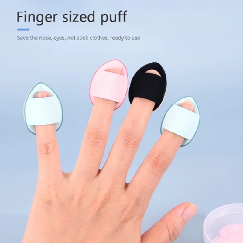 Mút Tán Kem Nền Che Khuyết Điểm Mềm Mại Hình Ngón Tay Kích Thước Mini