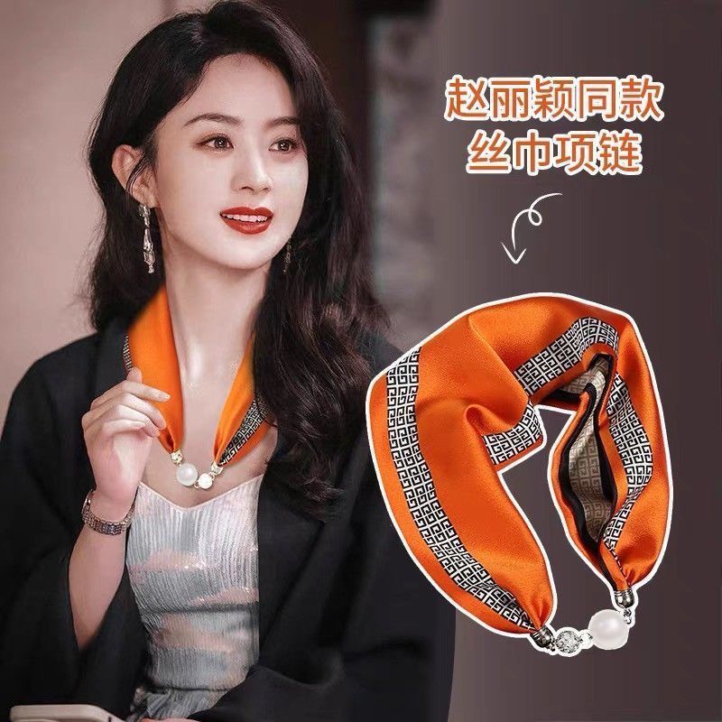 Băng Đô Cài Tóc / Khăn Quàng Cổ Khóa Nam Châm Cao Cấp Thời Trang Xuân Hè Dành Cho Mẹ Bỉm Sữa