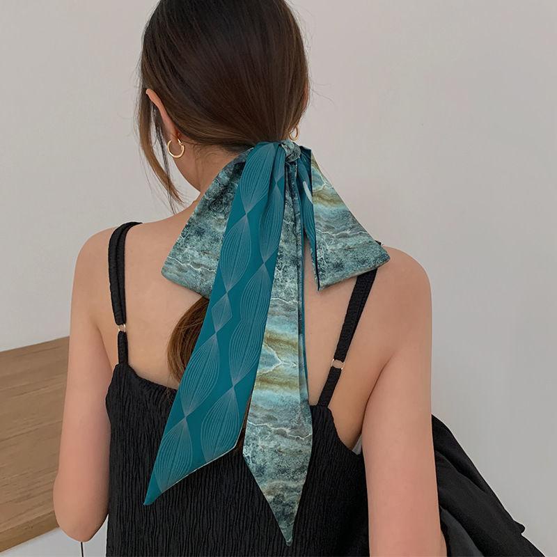 Khăn Choàng Cổ Dài 1.5m In Họa Tiết Tranh Sơn Dầu Thời Trang Xuân Hè