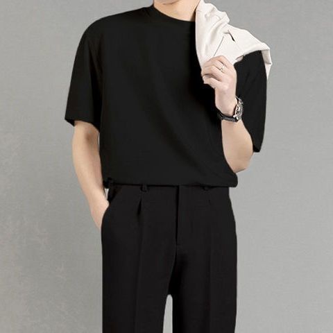 Set Áo Thun Ngắn Tay Và Quần Dài Thời Trang Mùa Hè Mới Cho Nam