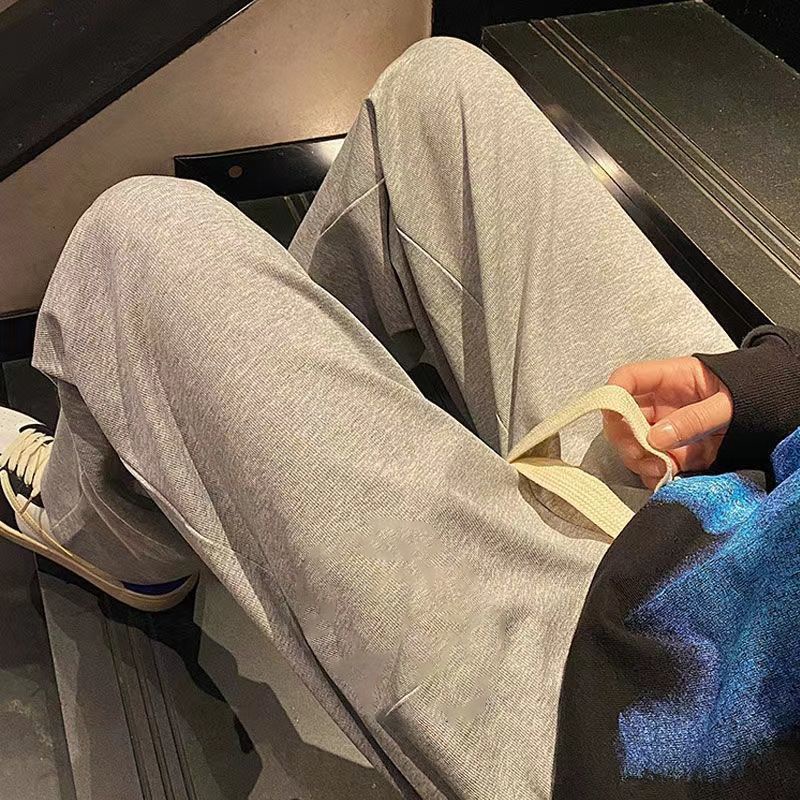 Quần Dài Dáng Rộng Chất Vải Mỏng Co Giãn Tốt Kiểu Hàn Quốc Thời Trang Mùa Hè Cho Nam