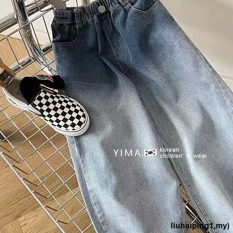 Quần jeans Dài Ống Đứng Thời Trang Cho Bé Trai