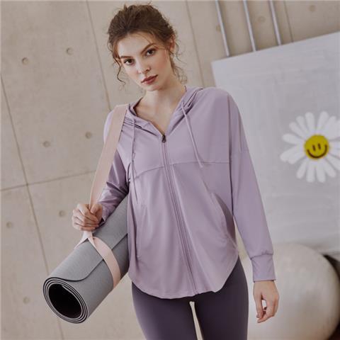 Áo Khoác Thể Thao Dáng Rộng Phối Khóa Kéo Thoáng Khí Thời Trang Mùa Hè Dành Cho Nữ