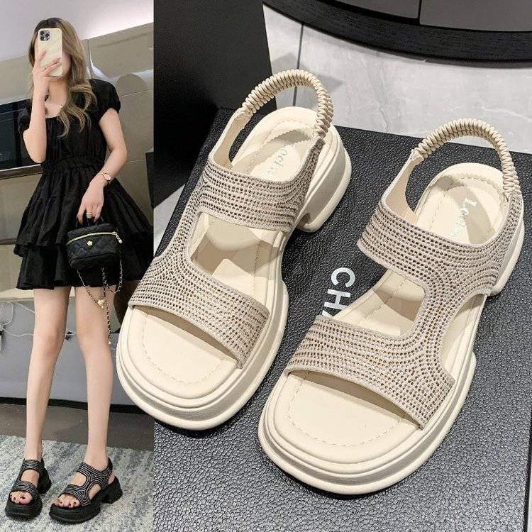 Xăng đan Thể Thao Đế Dày Thời Trang Mùa Hè Cho Nữ