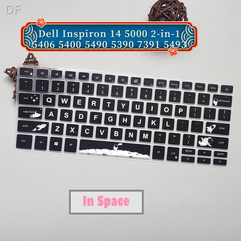 ✨Miếng Dán Bàn Phím Silicon 14 Inch Cho Dell Inspiron 14 5000 2 Trong 1 5406 5400 5490 5390 7391 5493 Dell Latitude 3301