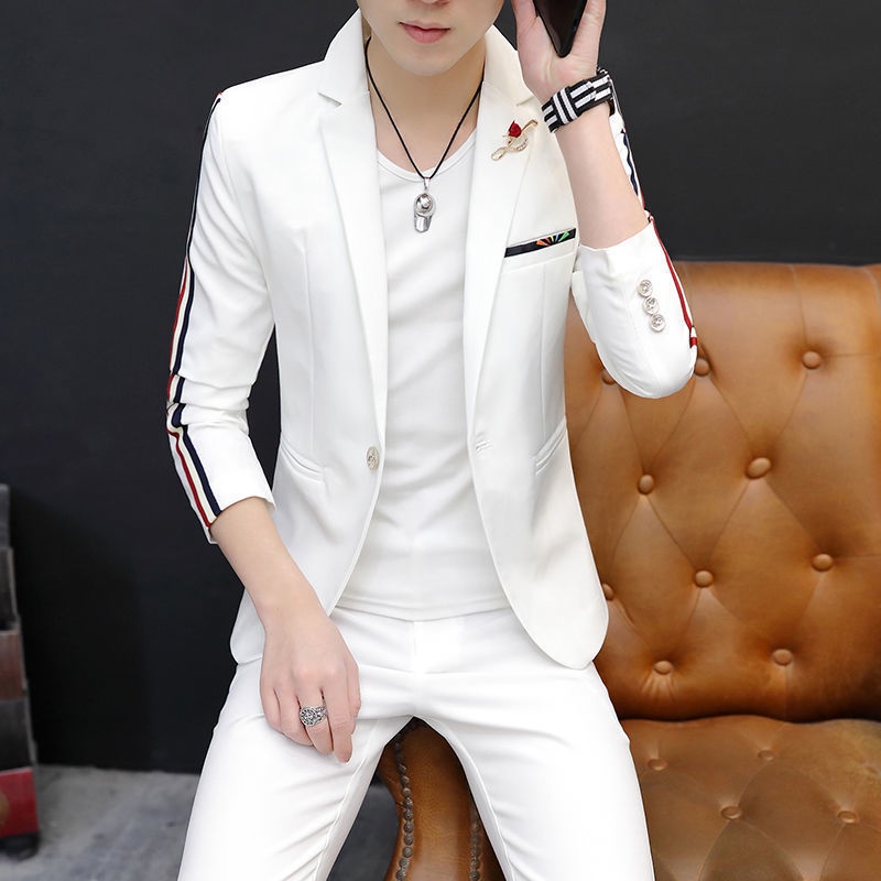 Áo Khoác Vest Tay Dài In Họa Tiết Thời Trang Cho Nam