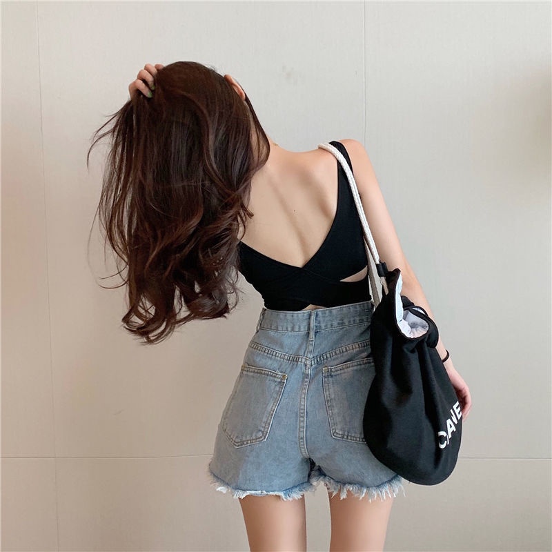 Áo Dây Chéo Có Mút Đệm Ngực Quyến Rũ Dành Cho Nữ