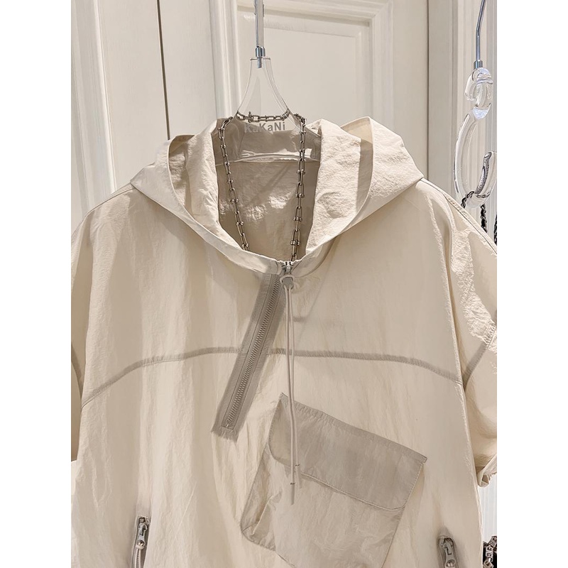 Hàng Có Sẵn! Hàng Có Sẵn!Áo Hoodie Tay Ngắn Chống Nắng Có Size Lớn 300 Thời Trang Dành Cho Nam Và Nữ