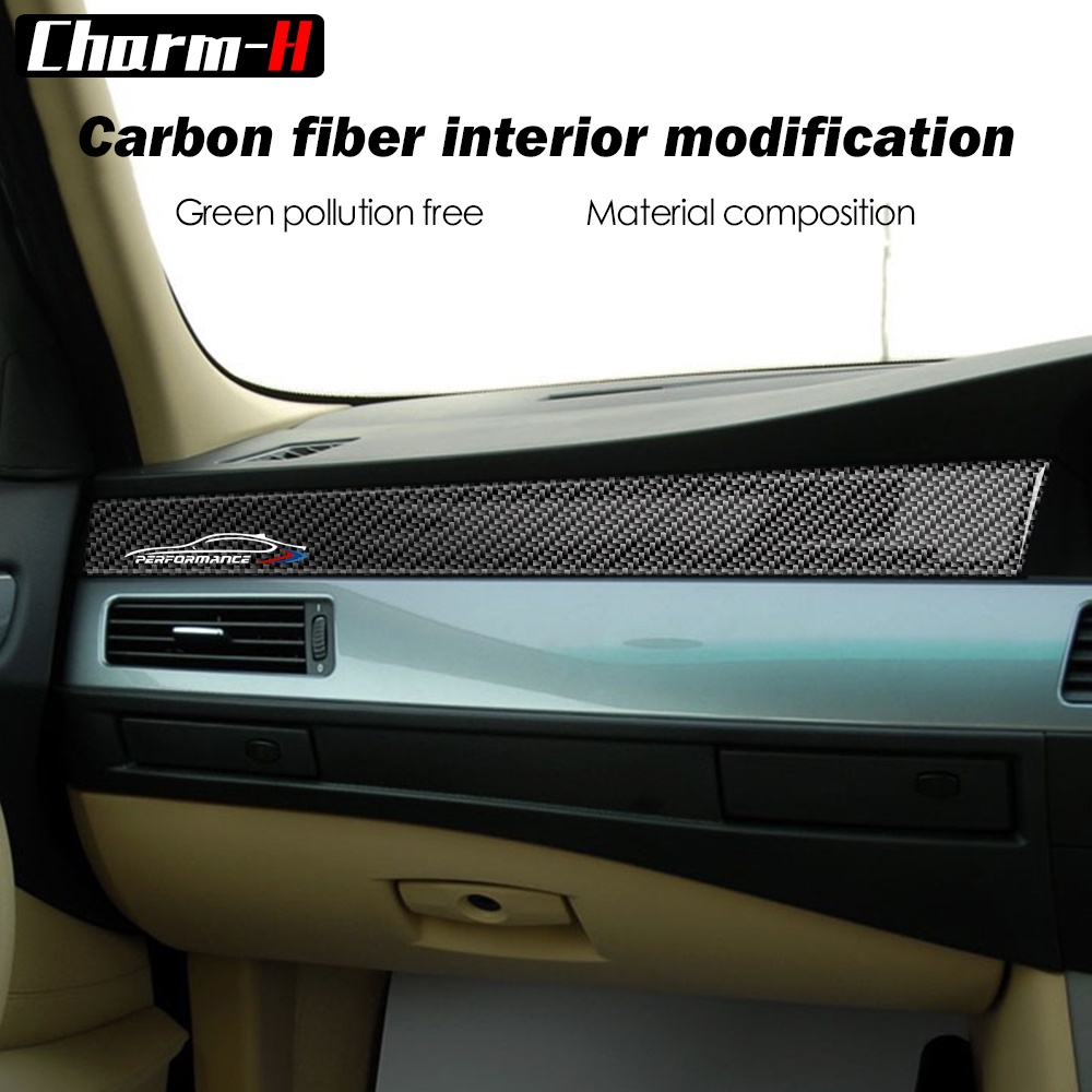 Mô Hình Lái Xe Tay Phải - Trang Trí Nội Thất Ô Tô Sợi Carbon Bảng Điều Khiển Dụng Cụ Viền Cho Xe BMW