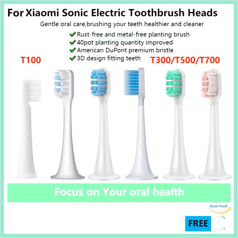 8 CÁI/Pack -Đầu Bàn Chải Đánh Răng Điện Thay Thế Cho For Xiaomi Mijia DDYST01SKS / MES601 / MES602 / MES603 3D 8 Cái-T100 / T300 / MES602 / MES603