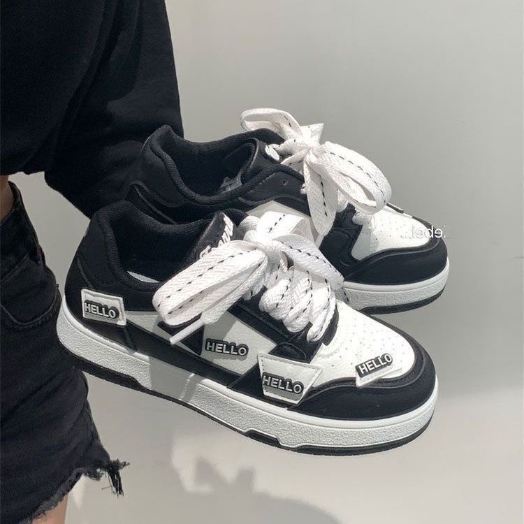Bán Chạy Giày Thể Thao Da Phong Cách Niche vibe Đường Phố Mùa Xuân Thu Dễ Phối Đồ Cho Nữ