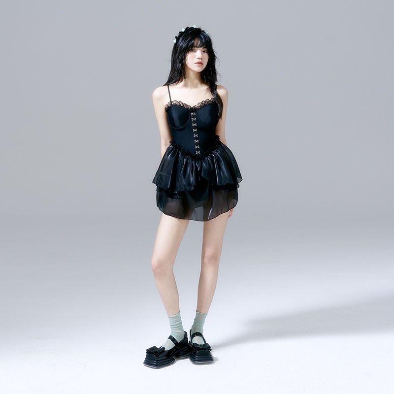 Breezeholiday Đầm Dáng Ôm Cao Cấp Che Phủ Toàn Diện Mùa Hè Hàn Quốc Hỗ Trợ Tập Hợp