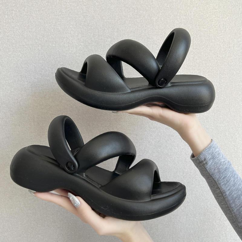 Giày Sandal Đế Dày Mềm Mại Chống Mòn Phong Cách Roman Cao Cấp