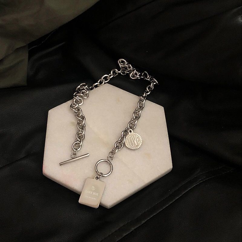 Vòng cổ Titan Phong Cách Harajuku Âu Mỹ Cá Tính Cho Nam Nữ