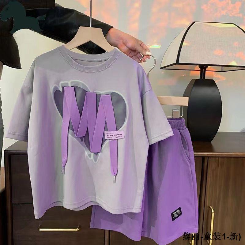 Seluar Set Đồ Thể Thao Mùa Hè 2023 Gồm Áo Thun cotton Tay Cộc In Hình Phật murah borong borong Cho Bé