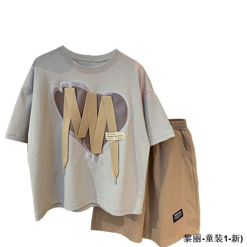 Seluar Set Đồ Thể Thao Mùa Hè 2023 Gồm Áo Thun cotton Tay Cộc In Hình Phật murah borong borong Cho Bé