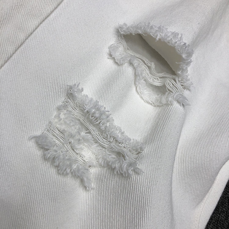 Quần jeans Lửng Rách Gối Thời Trang Dành Cho Nam