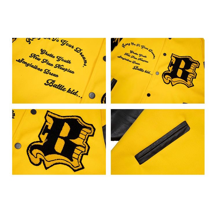 Áo Khoác Bóng Chày Phong Cách Đường Phố Mỹ Mùa Xuân Thu Mới