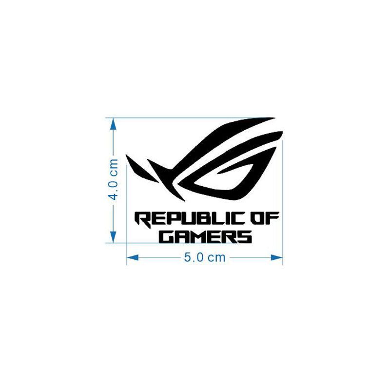 Miếng Dán Kim Loại In logo r Rom player country Trang Trí laptop / Điện Thoại