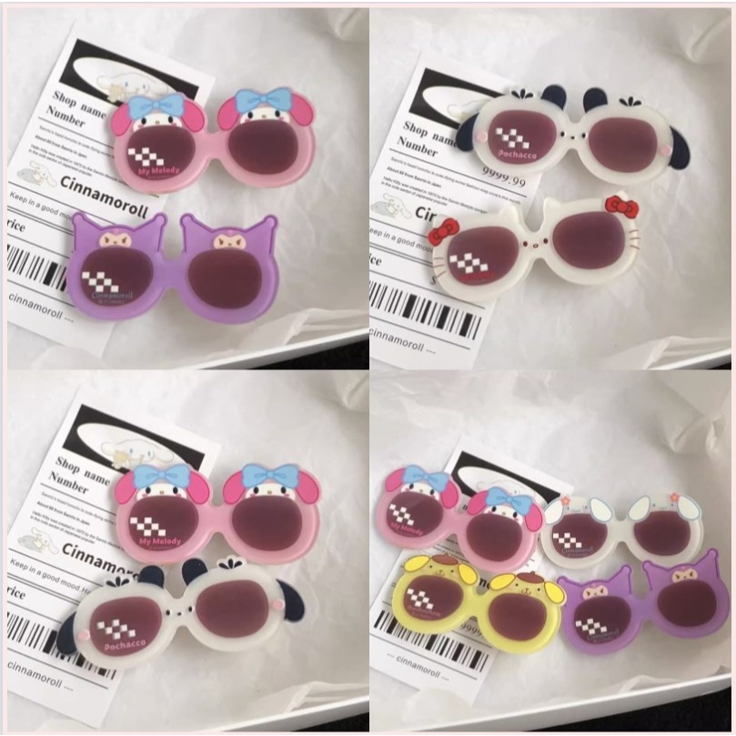 Kẹp Tóc Hình Mắt Kính Sanrio Ngọt Ngào Dễ Thương