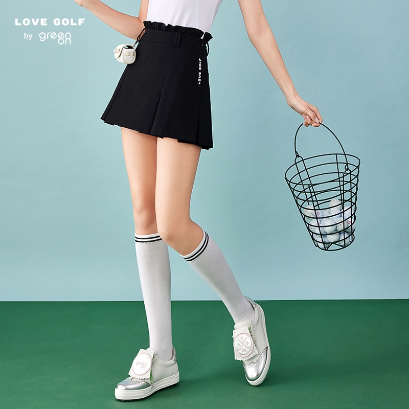 Váy Chữ a Xếp Ly Phối Ren Phong Cách Mới Phù Hợp Cho Nữ Chơi golf lg2203