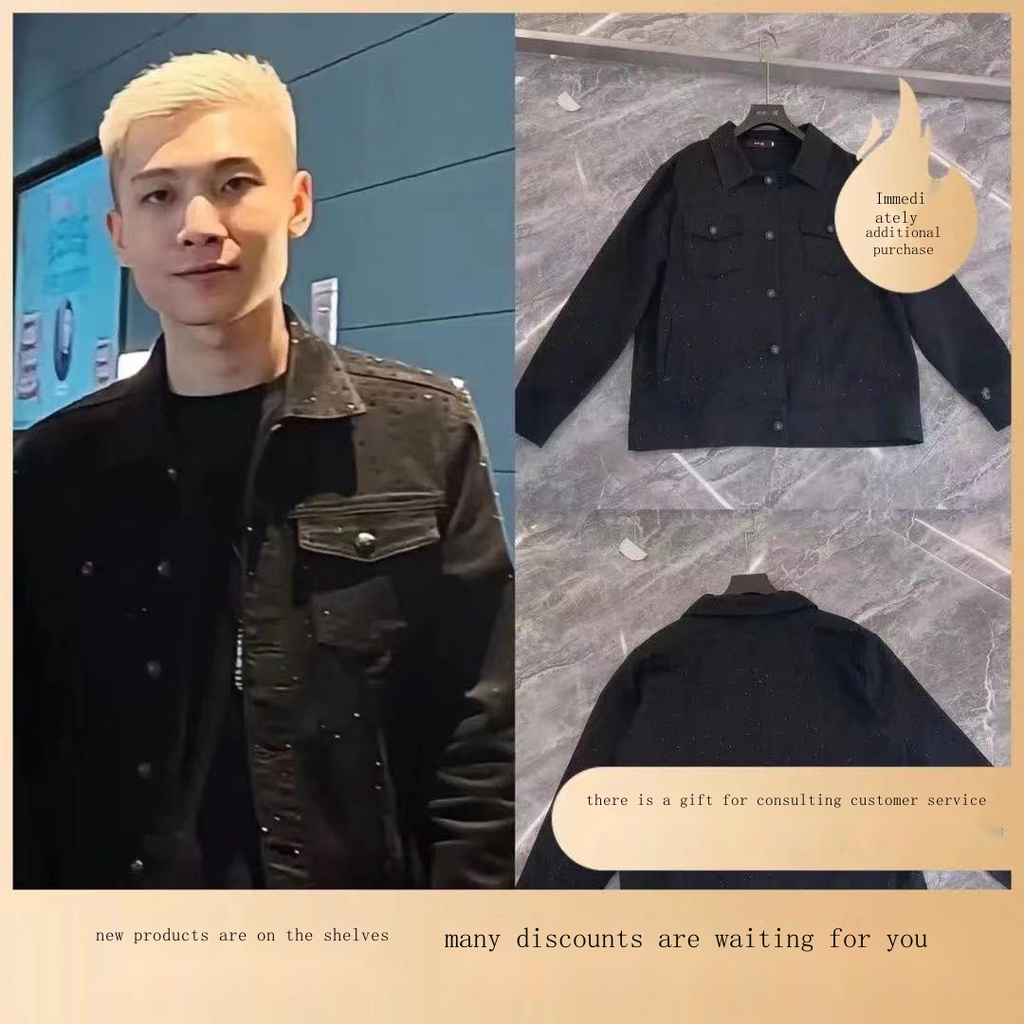 Áo Khoác Denim Thời Trang Thu Đông Cá Tính Dành Cho Nam