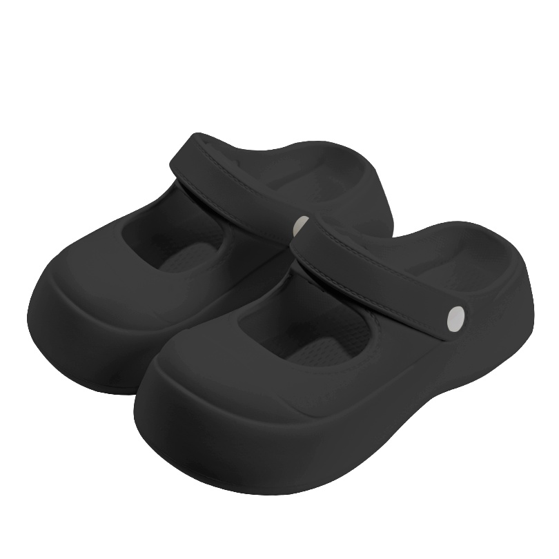 Mary Jane Dép Nhựa EVA Chống Trượt Phong Cách Hàn Quốc Thời Trang Mùa Hè Cho Nữ