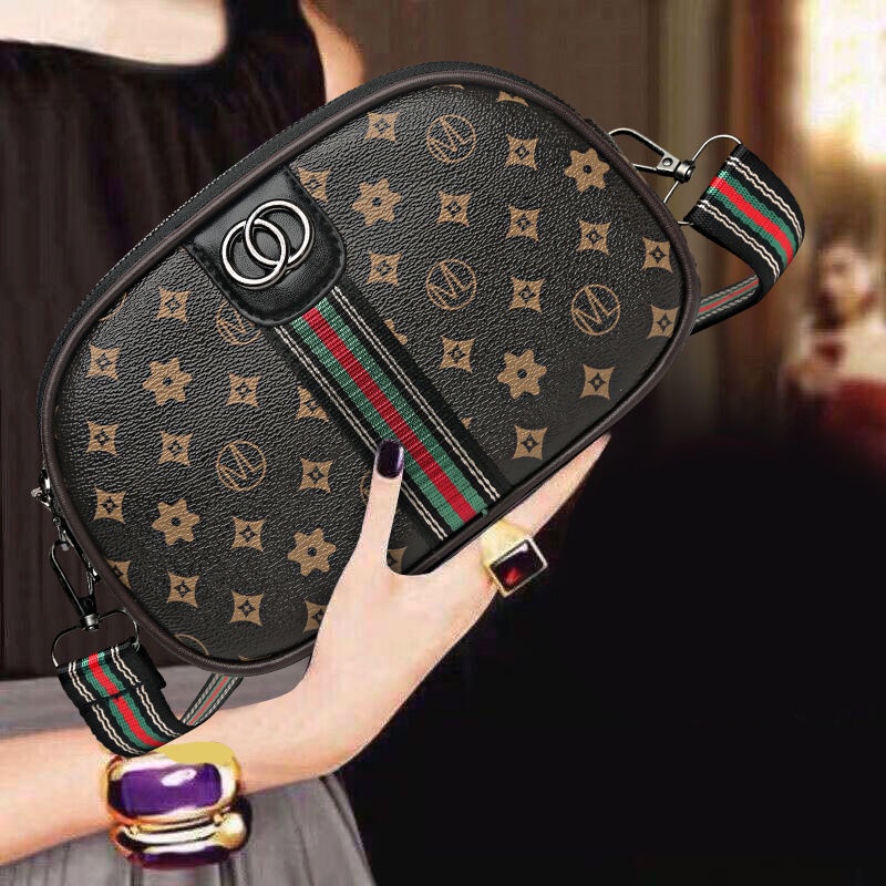 Túi xách nữ, túi đeo chéo Túi đeo vai nhiều ngăn thời trang phong cách Retro