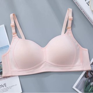 Áo ngực cotton màu trơn mềm mại thoáng khí không gọng thép 32 / 70ab pass cup-38 / 85ab pass