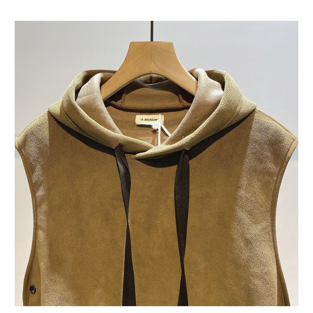 Áo Hoodie Không Tay Dáng Rộng Size Lớn Đơn Giản Dành Cho Nam Và Nữ
