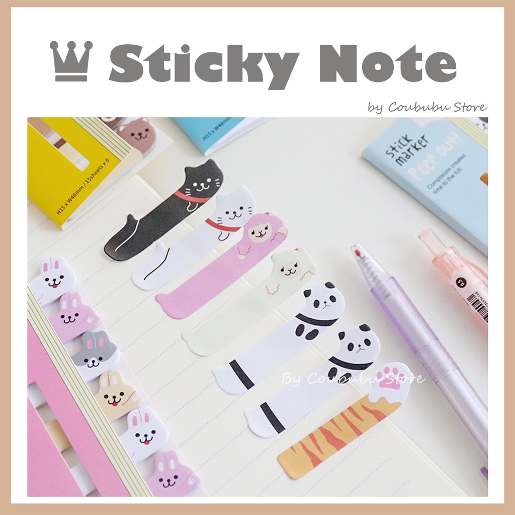 ✿Áo Khoác Coububububu Coububu✿ Giấy Dán Ghi Chú Nhiều Màu Sắc Dễ Thương Phong Cách Nhật Bản