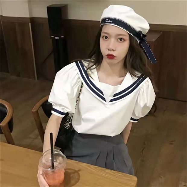 Áo Thun Nữ Ngắn Tay Cổ Tròn Thời Trang Hàn