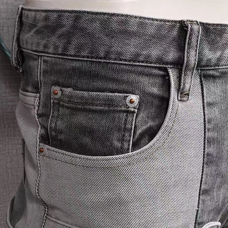 Quần Jean Dài Dáng Bút Chì Nhiều Túi Phong Cách Hàn Quốc Thời Trang Xuân Hè Mới Cho Nam