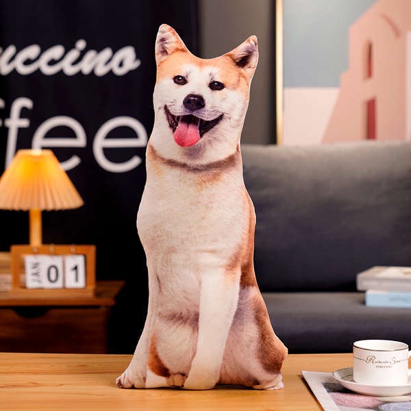 Thú Nhồi Bông Hình Chú Chó Corgi 3D Đáng Yêu