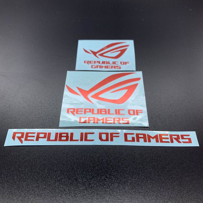 Miếng Dán Kim Loại In logo r Rom player country Trang Trí laptop / Điện Thoại