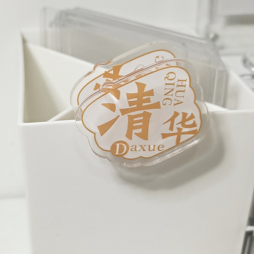 Kẹp Giấy Hoạt Hình Tsinghua North China Bằng Acrylic Cho Học Sinh