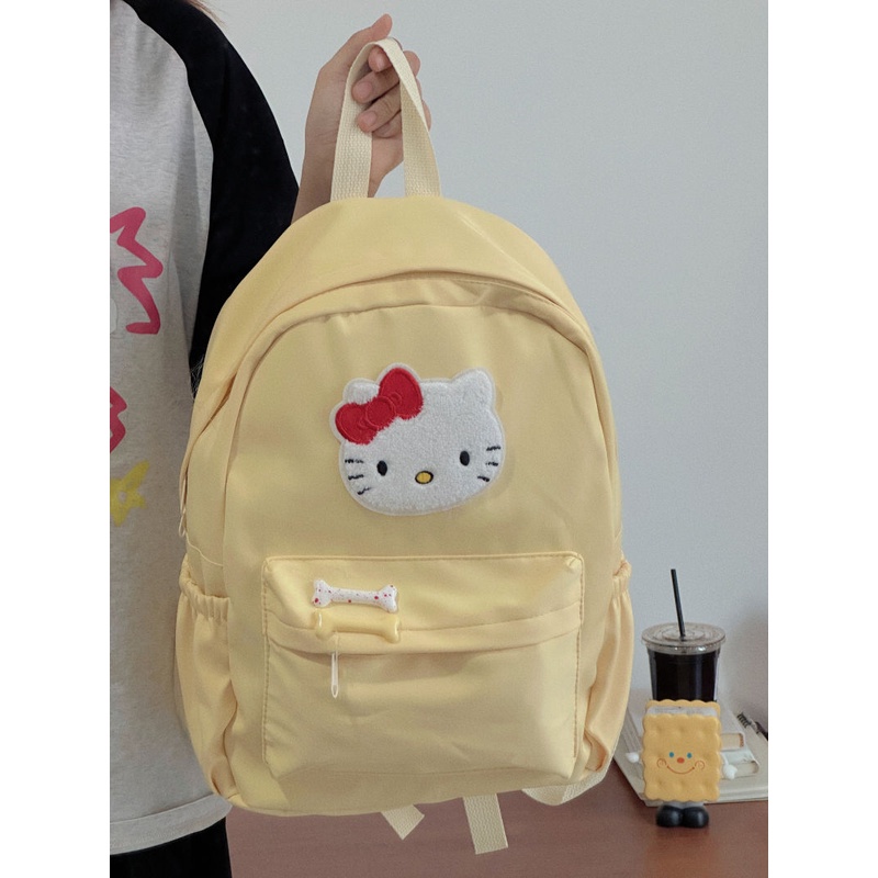 Ba Lô Học Sinh In Hình Mèo Kitty Dễ Thương