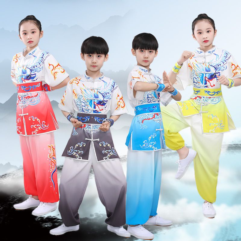 Wushu Đầm Ngắn Tay Phong Cách Võ Thuật Trẻ Trung 8.22